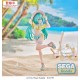 Estátua PVC de 21 cm da Hatsune Miku com chapéu de verão