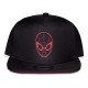 Boné Snapback Spider-Man preto com design frontal