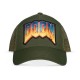 Boné trucker verde oliva Doom com malha ajustável