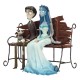 Ensemble de figurines Les Noces Funèbres avec porte-clés métallique