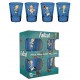 Set de 4 vasos chupito Fallout Vault Boy