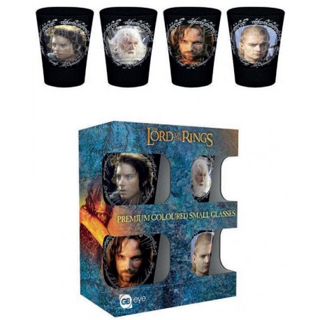 Set shot glasses the Lord of The Rings Characters