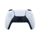 Controle branco PS5 DualSense com design moderno