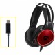 Auriculares gaming ATHAN01B con luces LED y sonido 7.1