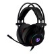 Casque Deep Gaming avec lumière LED et microphone ajustable