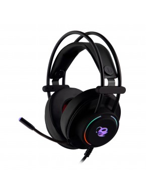 Casque Deep Gaming avec lumière LED et microphone ajustable