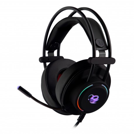 Casque Deep Gaming avec lumière LED et microphone ajustable