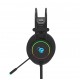 Casque Deep Gaming avec lumière LED et microphone ajustable