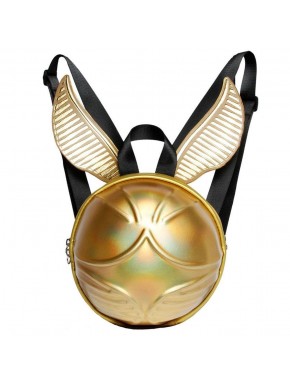 Mochila dourada Harry Potter em forma de Pomo de Ouro