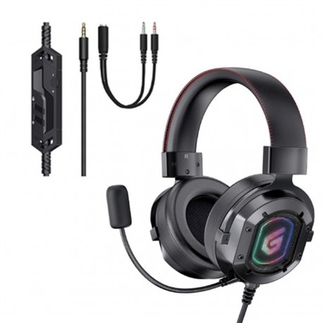 Auricular gaming ATHAN03B Conceptronic con luces LED RGB