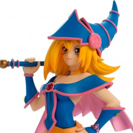 Figurine Yu-Gi-Oh! Dark Magician Girl en tenue bleue et rose