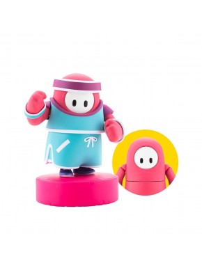 Figurine Kotobukiya Fall Guys bleu clair et rose 8cm