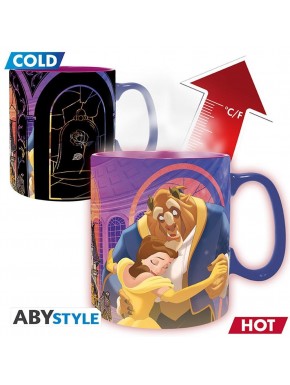 Tasse thermique Disney La Belle et la Bête avec changement de design