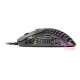 Mouse Mars Gaming MM55 preto com design Hive e RGB