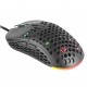 Mouse Mars Gaming MM55 preto com design Hive e RGB