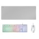 Kit teclado e rato Mars Gaming MCPX RGB branco