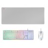 Kit Teclado e Rato Mars Gaming MCPX RGB Branco FR