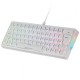 Teclado Mars Gaming MKMINIPRO RGB branco com iluminação