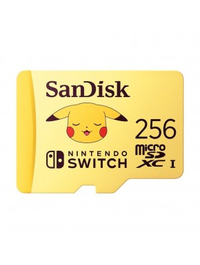 Tarjeta SanDisk microSDXC 256GB Pikachu Nintendo Switch