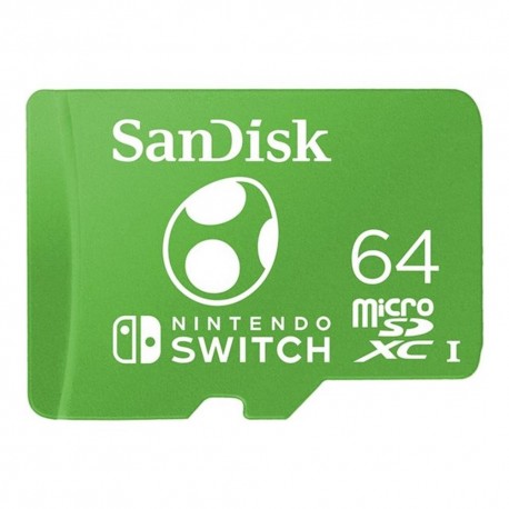 Tarjeta microSDXC verde SanDisk para Nintendo Switch