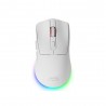 Mouse Mars Gaming MM-T3 Branco Sem Fio Tri-Mode 14400 DPI