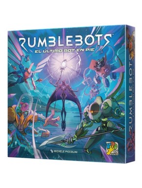 Boîte de jeu de société Rumblebots avec design futuriste