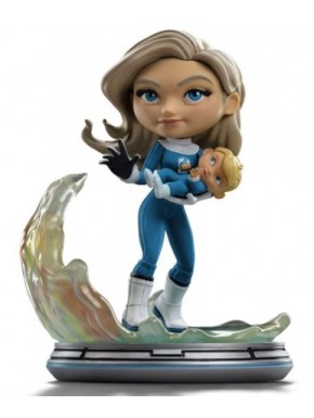 Minifigura Invisible Woman y Franklin de 15 cm de Iron Studios