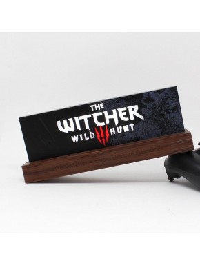 Lâmpada LED The Witcher Wild Hunt com logo iluminado