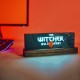 Lâmpada LED The Witcher Wild Hunt com logo iluminado