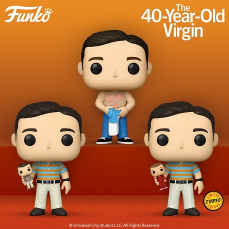 Boîte surprise Funko pour 40 ans, toujours puceau avec des figurines de collection