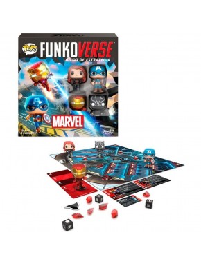 Boîte et plateau du jeu de société FUNKOVERSE Marvel