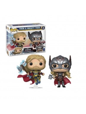 Pack de 2 figurines Funko Pop Marvel Thor et Mighty Thor