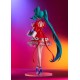 Estatua de PVC de Hatsune Miku en vestido rojo con coletas largas