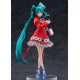 Estatua de PVC de Hatsune Miku en vestido rojo con coletas largas