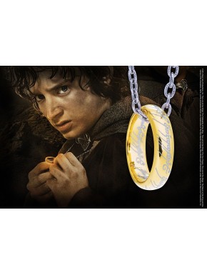 Anillo Único de El Señor de los Anillos en cadena de plata