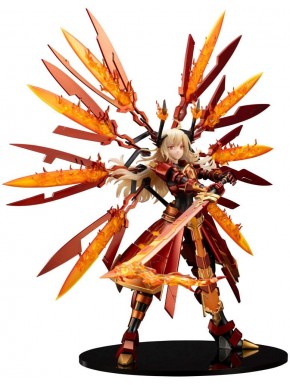 Estatua Yu-Gi-Oh! Kagari Sky Striker Ace con efectos de llamas