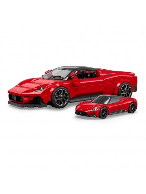 Kit construcción Maserati MC20 Hot Wheels rojo