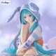 Estátua Hatsune Miku em pijama com orelhas de coelho, 14 cm