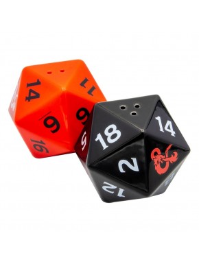 Salero y pimentero de cerámica Dungeons & Dragons dados 3D
