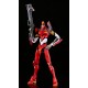 Maqueta Moderoid Evangelion Unit-02 en rojo y negro con accesorios