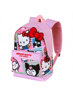 Sac à dos rose Sanrio de Kuromi et amis