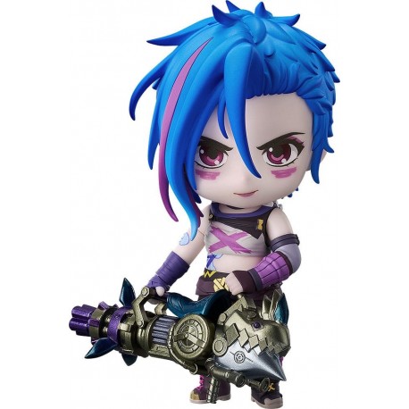 Figura Nendoroid Jinx de Arcane 10 cm en pie sobre base