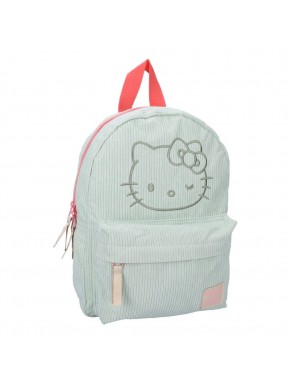 Mochila verde de Hello Kitty con diseño Sanrio