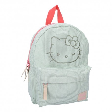Mochila verde de Hello Kitty con diseño Sanrio