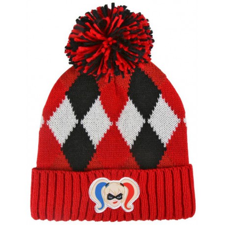 Beanie hat with ball-Harley Quinn DC