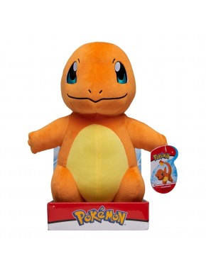 Peluche Charmander Pokémon 30 cm naranja y amarillo
