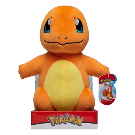 Peluche Charmander Pokémon 30 cm naranja y amarillo