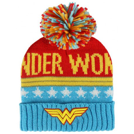 Beanie hat with ball-Wonder Woman DC