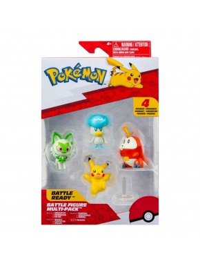 Pack de 4 figurines Pokémon Gen IX par Jazwares