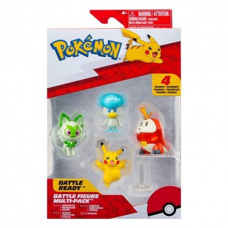 Pack de 4 figurines Pokémon Gen IX par Jazwares